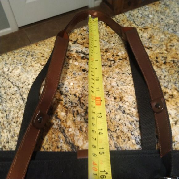 ARCH The Original Arch Bag Black Large Canvas & Leather Bag - Picture 12 of 15